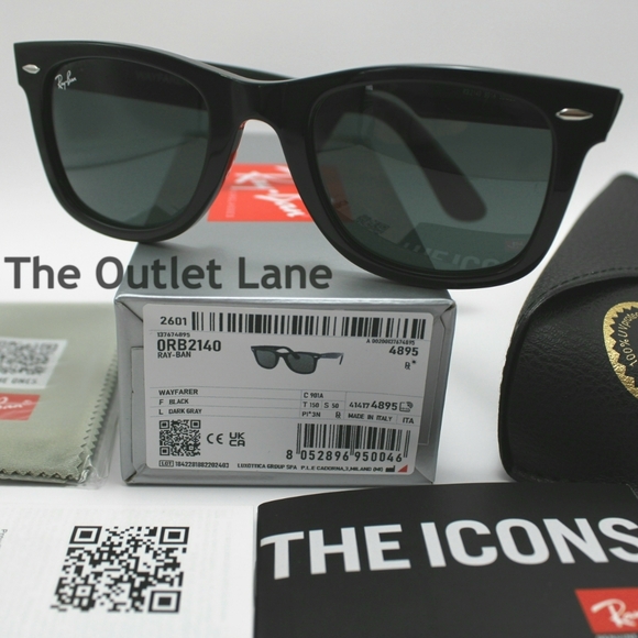 Model Display RayBan Wayfarer All Black RB2140 - Picture 4 of 16